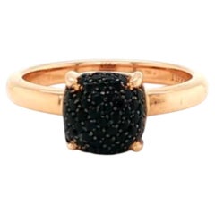 Tiffany & Co. Paloma Picasso Sugar Stacks Black Spinel 18k Rose Gold Ring