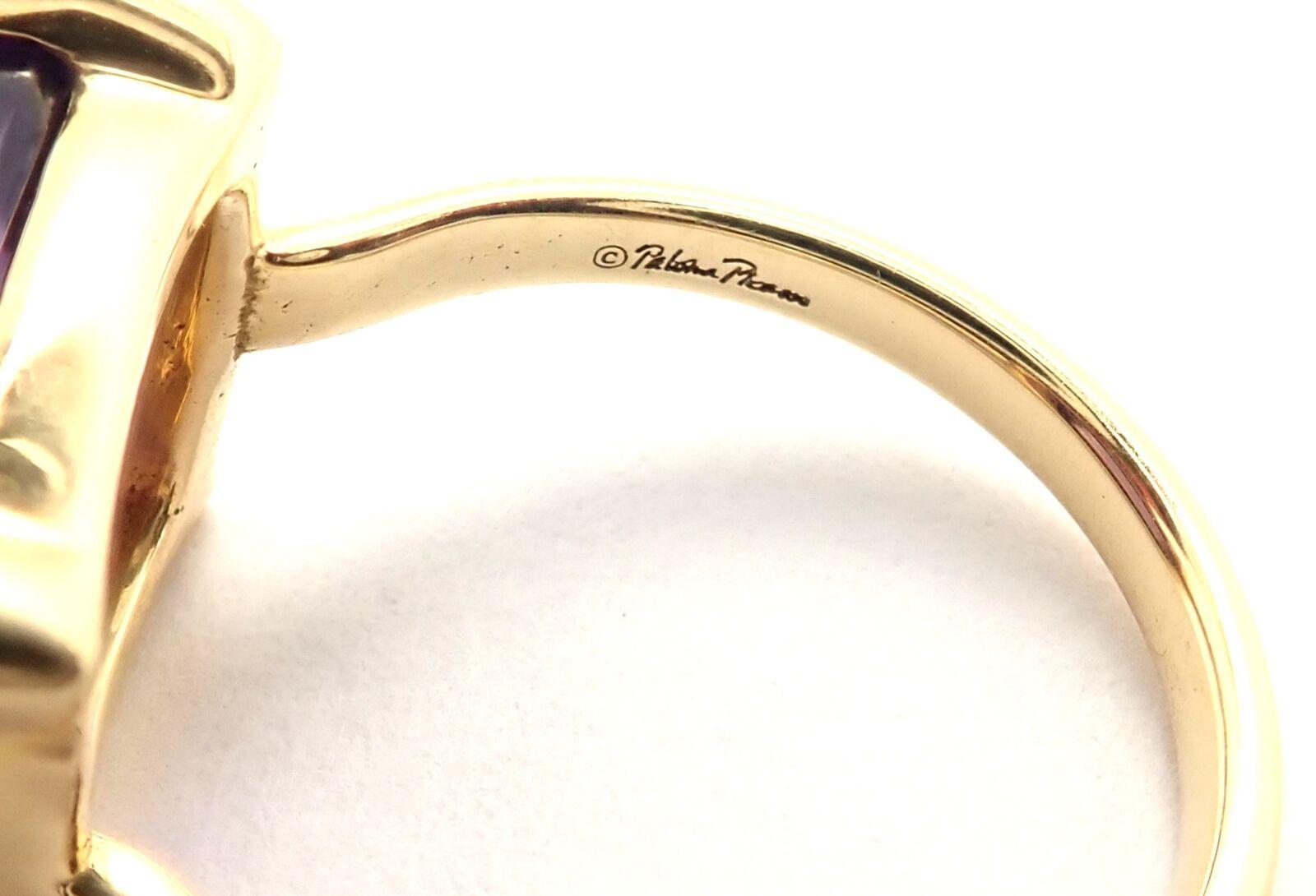 Tiffany & Co. Paloma Picasso Sugar Stacks Large Amethyst Yellow Gold Ring 1