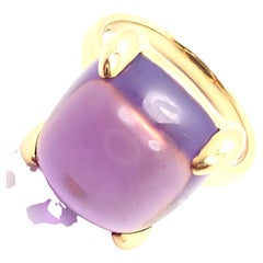 Tiffany & Co. Paloma Picasso: Gelbgold-Ring mit großen Amethyst-Zuckerstaben