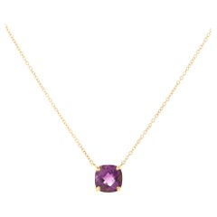 Tiffany & Co. Paloma Picasso Sugar Stacks Necklace 18k Yellow Gold and Amethyst