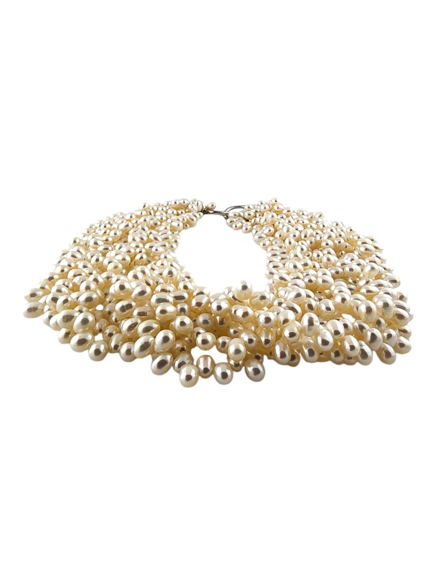 Contemporary Tiffany & Co Paloma Picasso Torsade Sterling  8 Strand Pearl Necklace #19093