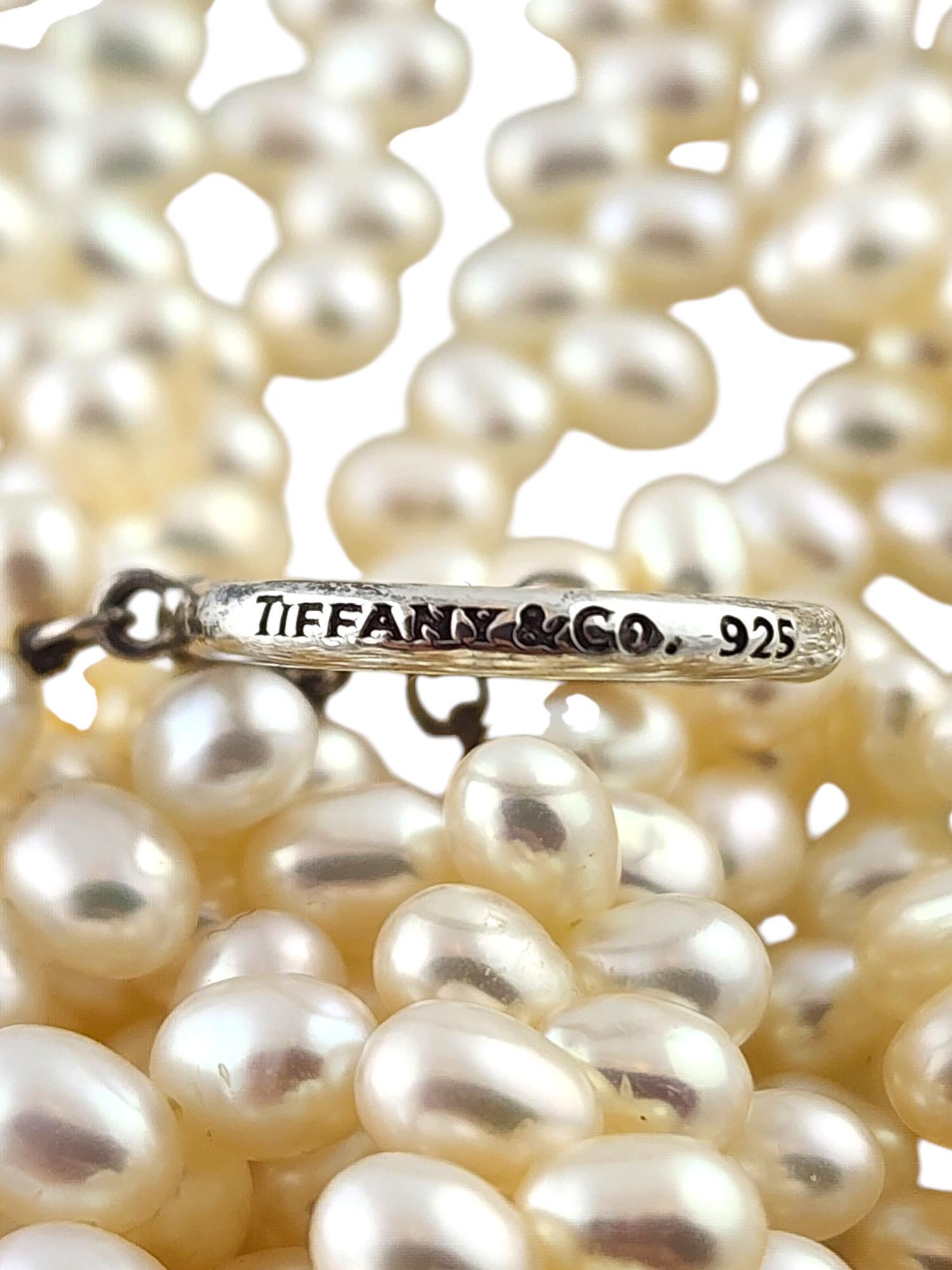 Tiffany & Co Paloma Picasso Torsade Sterling  8 Strand Pearl Necklace #19093 1