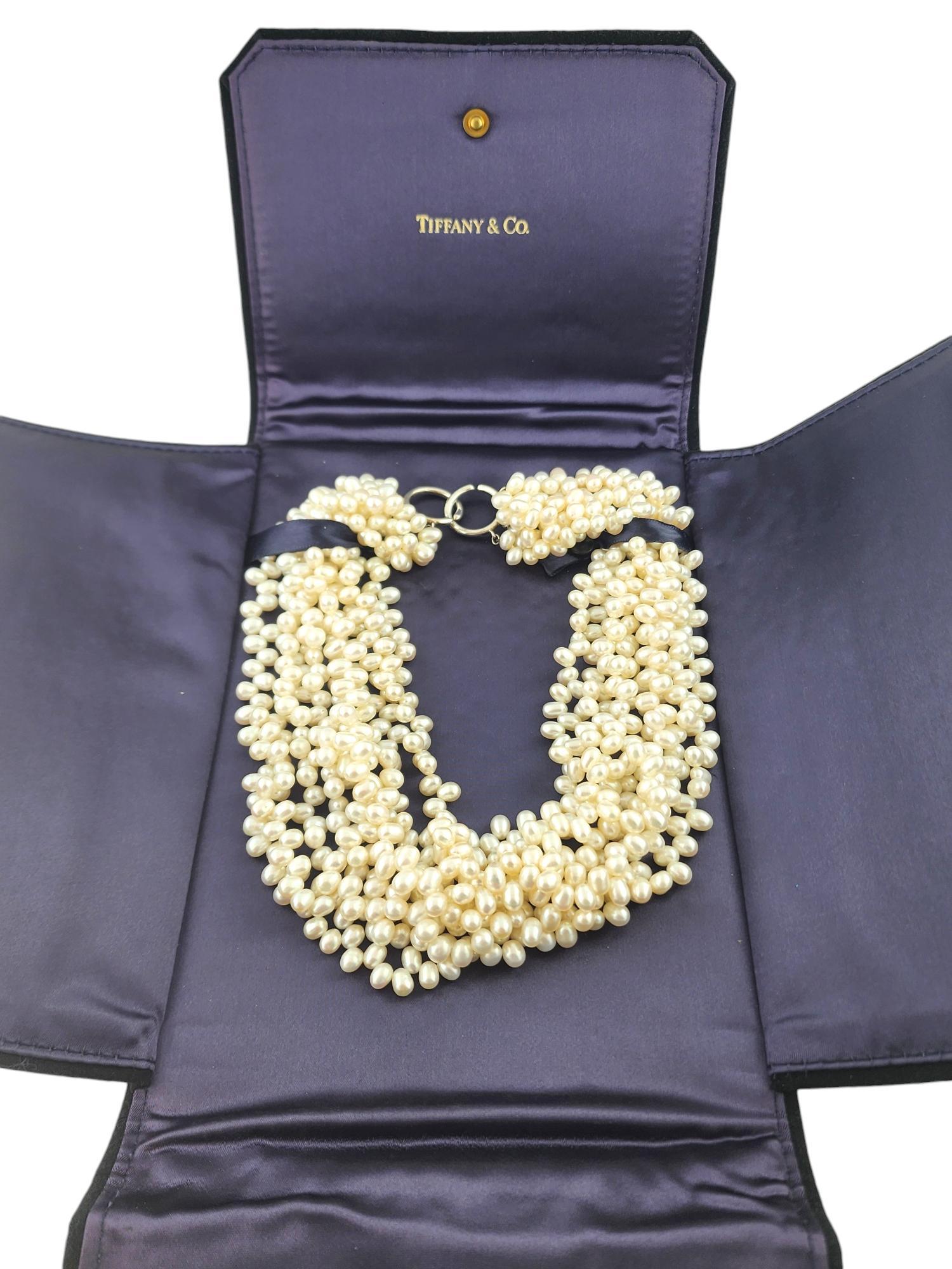 Tiffany & Co Paloma Picasso Torsade Sterling  8 Strand Pearl Necklace #19093 3