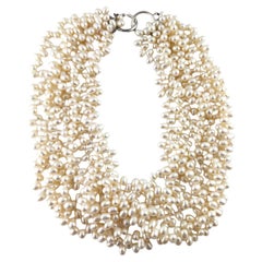 Tiffany & Co Paloma Picasso Torsade Sterling 8 Strand Pearl Necklace #19093