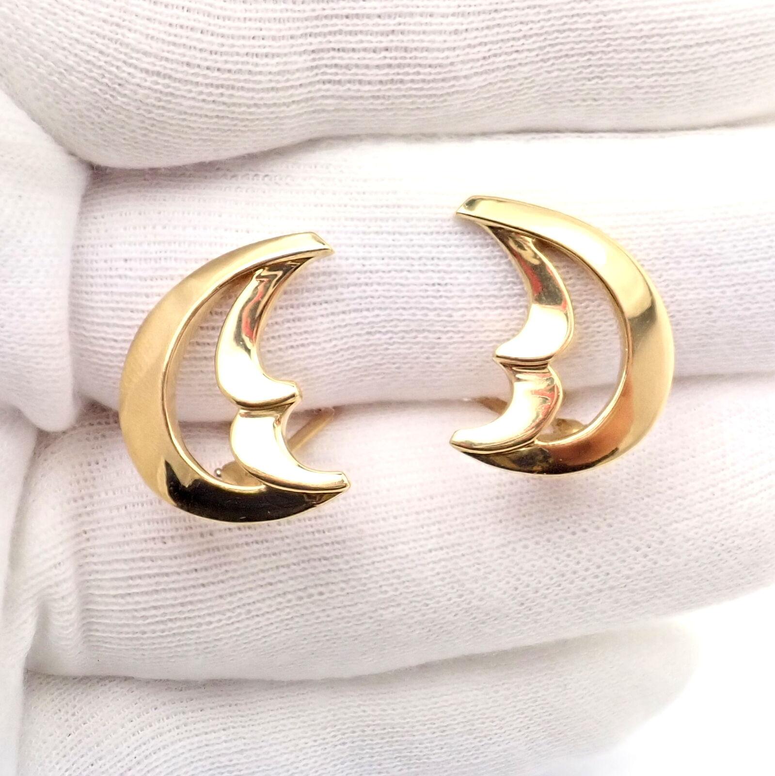 half moon earrings gold