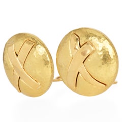 Tiffany & Co. Paloma Picasso Vintage Gold X Earclips earrings