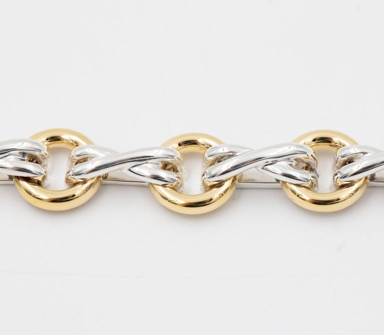 Tiffany and Co. Paloma Picasso XO Bracelet, 18 Karat Yellow Gold and