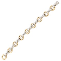 Tiffany & Co. Paloma Picasso XO Bracelet, 18 Karat Yellow Gold and Silver