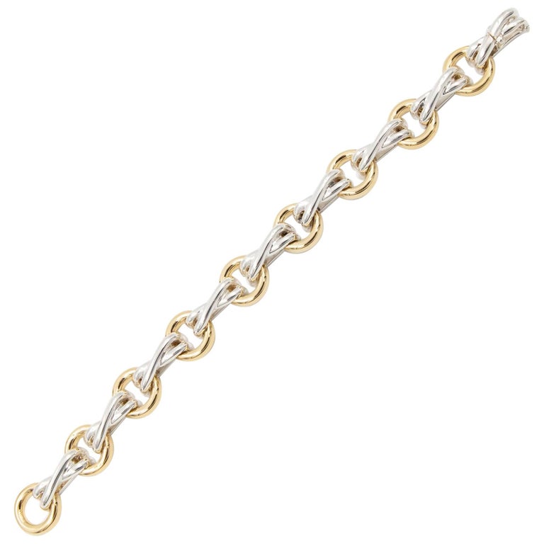 Tiffany and Co. Paloma Picasso XO Bracelet, 18 Karat Yellow Gold and
