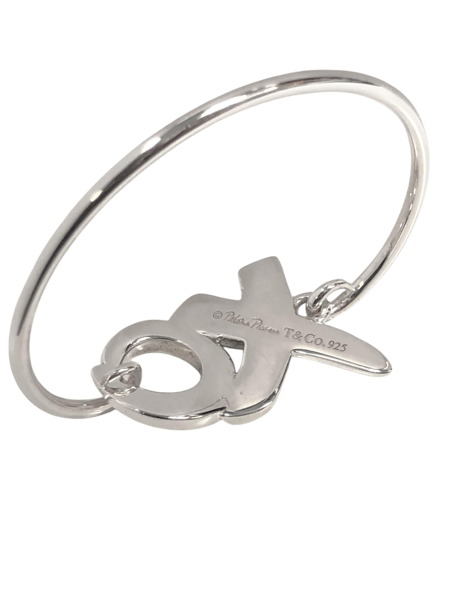Femenino o masculino Tiffany & Co Paloma Picasso XO Pulsera de plata de ley en venta