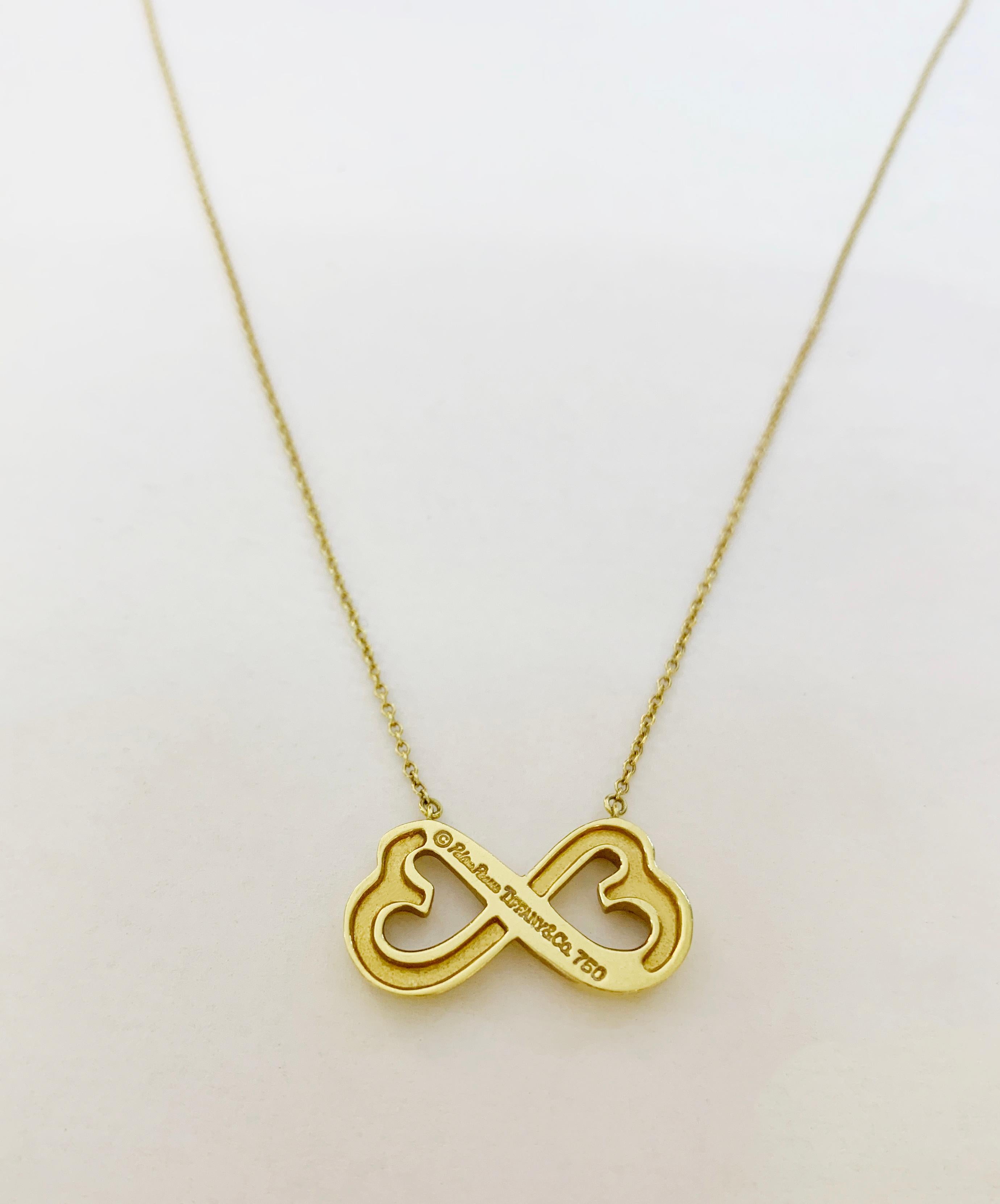 gold tiffany heart necklace