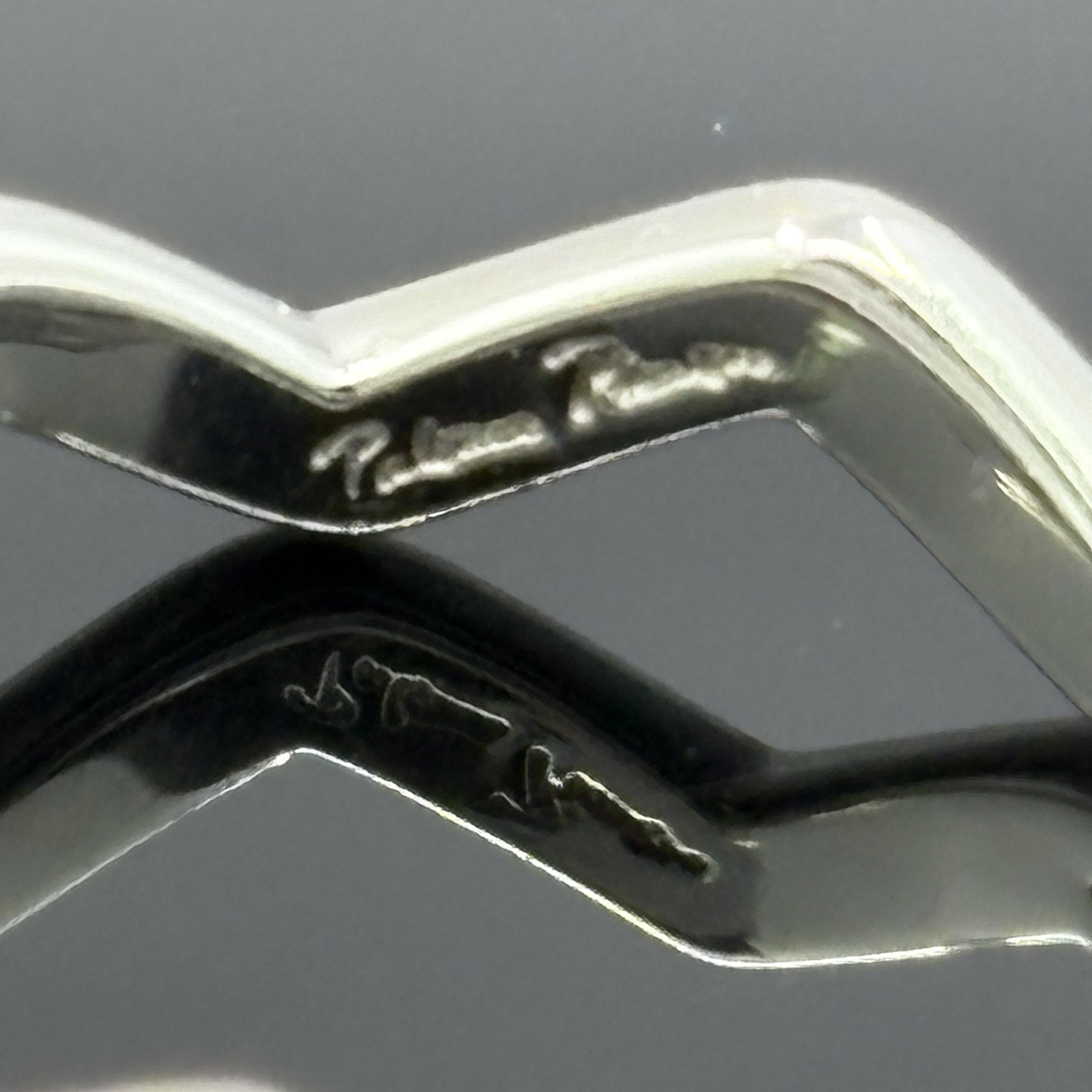 Tiffany & Co Paloma Picasso Zig Zag Diamond Ring Platinum 18k - Taille 5 1/2 Pour femmes en vente
