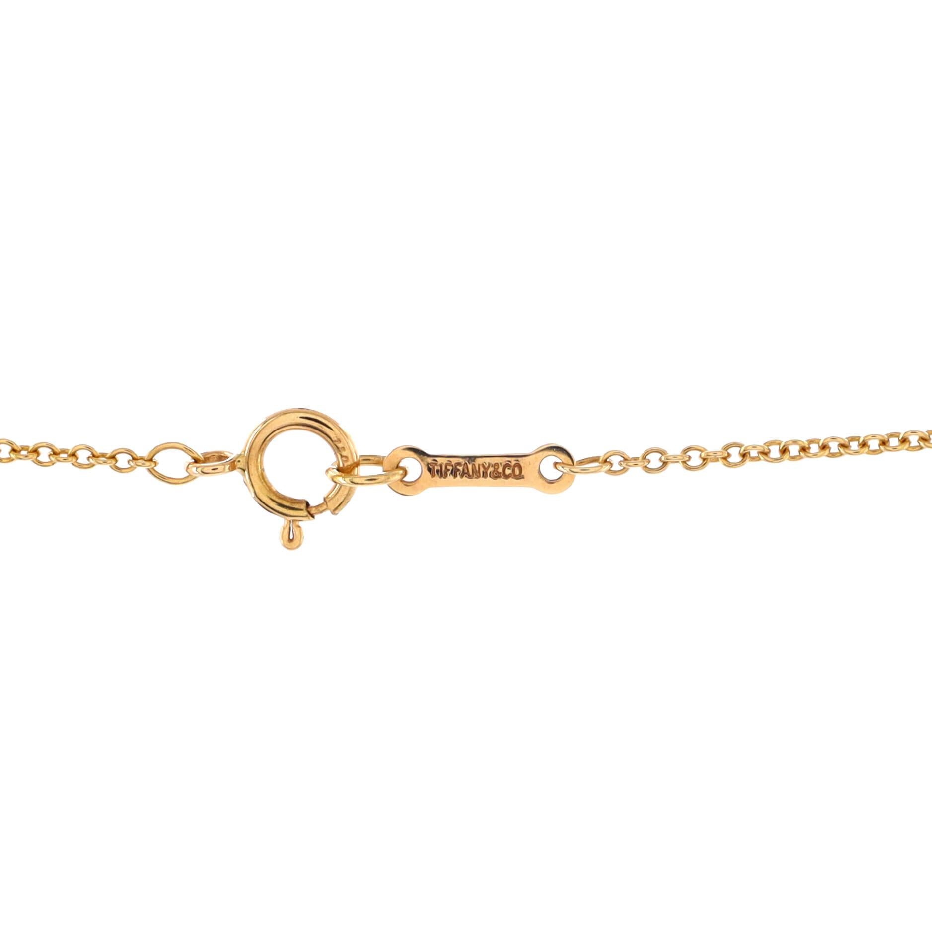 Women's Tiffany & Co. Paloma Picasso Zodiac Pisces Pendant Necklace 18k Yellow Gold