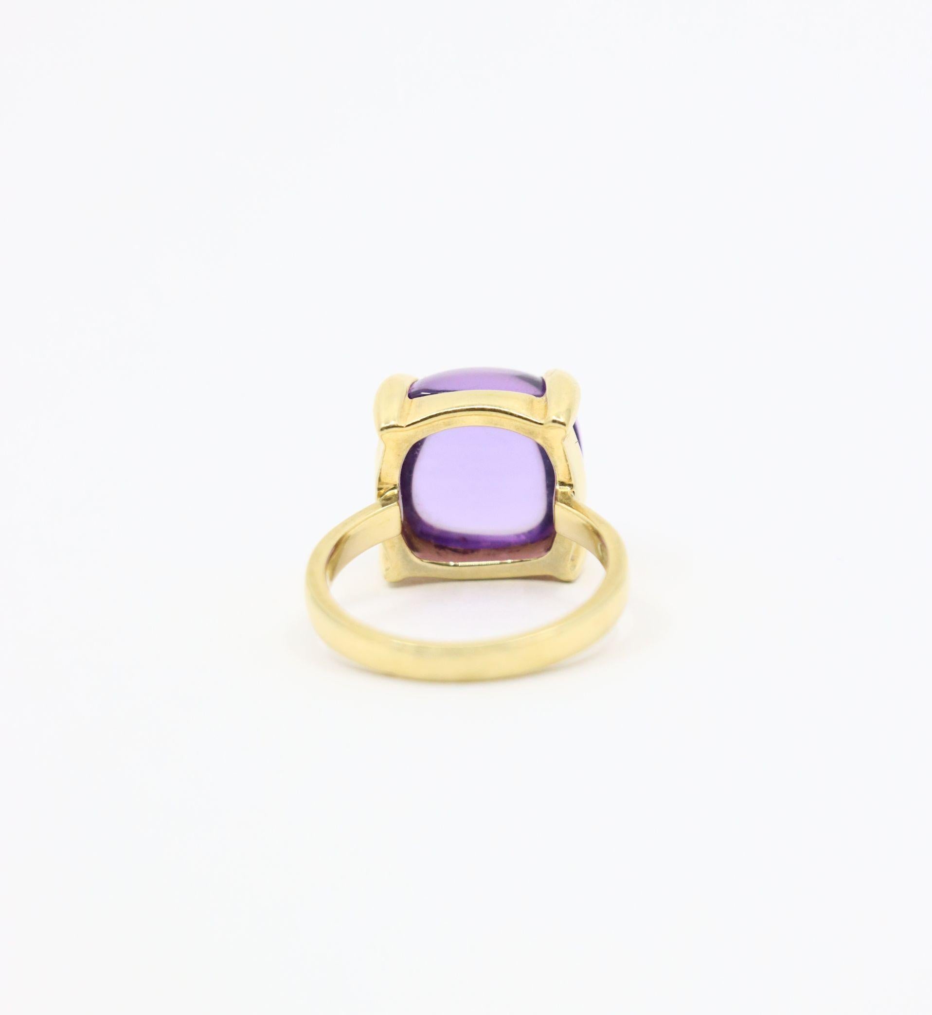 Tiffany & Co. Anello Paloma Sugar Stacks Amethyst 18KT Gold in vendita 6