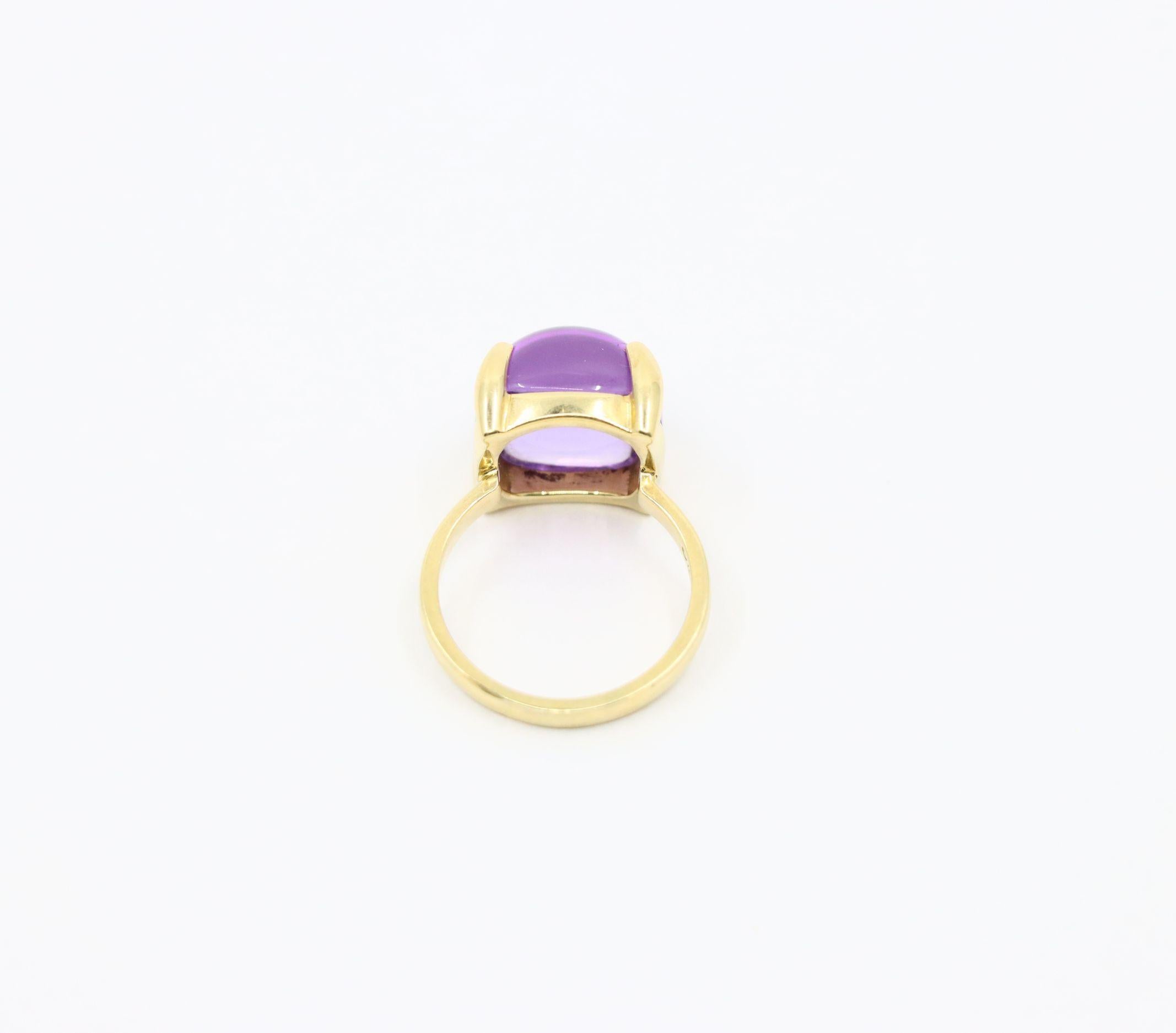 Tiffany & Co. Anello Paloma Sugar Stacks Amethyst 18KT Gold in vendita 7