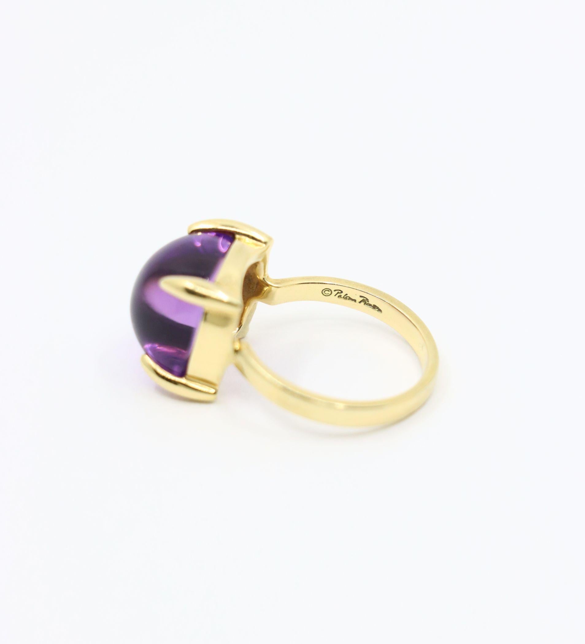 Tiffany & Co. Anello Paloma Sugar Stacks Amethyst 18KT Gold in vendita 3