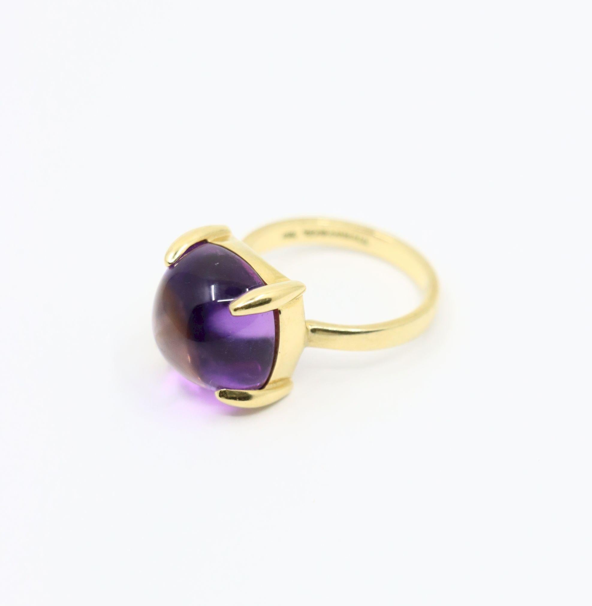 Tiffany & Co. Anello Paloma Sugar Stacks Amethyst 18KT Gold in vendita 4