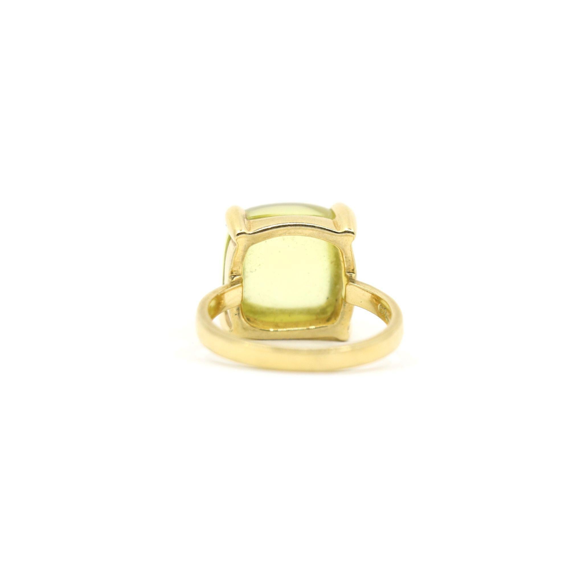 Tiffany & Co. Anello Paloma Sugar Stacks Citrine in oro 18KT In condizioni buone in vendita a Flushing, NY