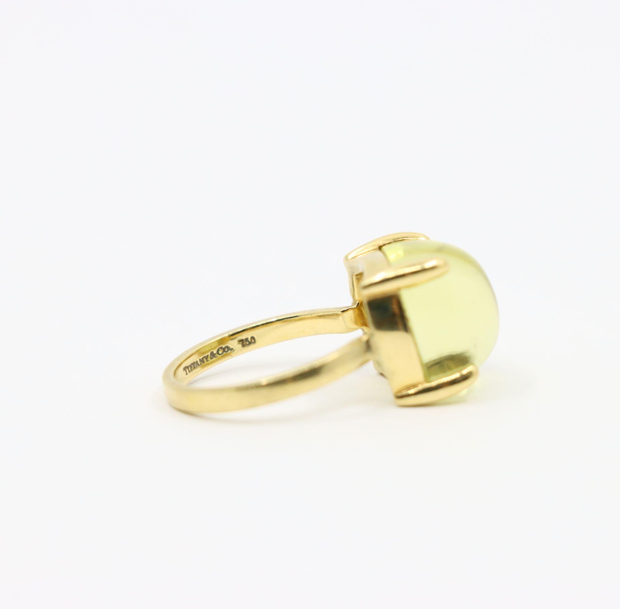 Tiffany & Co. Anello Paloma Sugar Stacks Citrine in oro 18KT in vendita 2