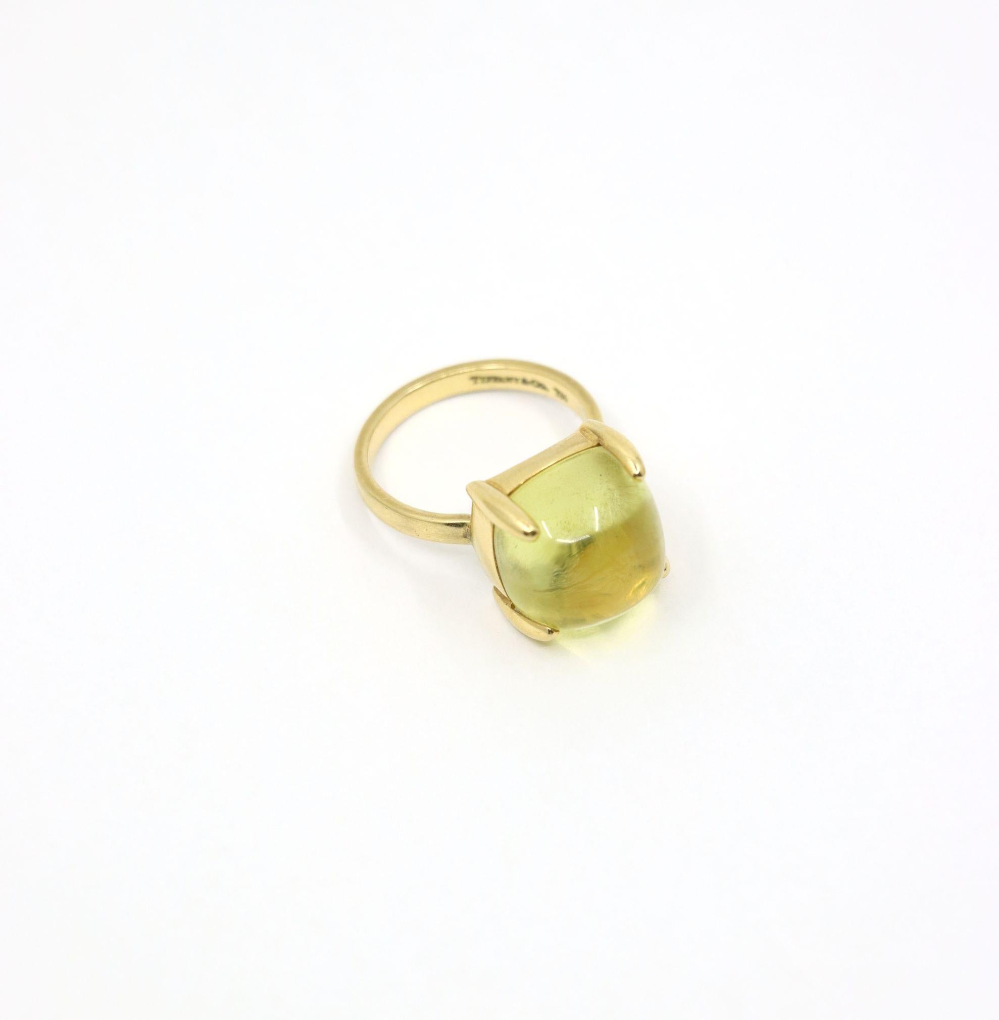 Tiffany & Co. Anello Paloma Sugar Stacks Citrine in oro 18KT in vendita 3