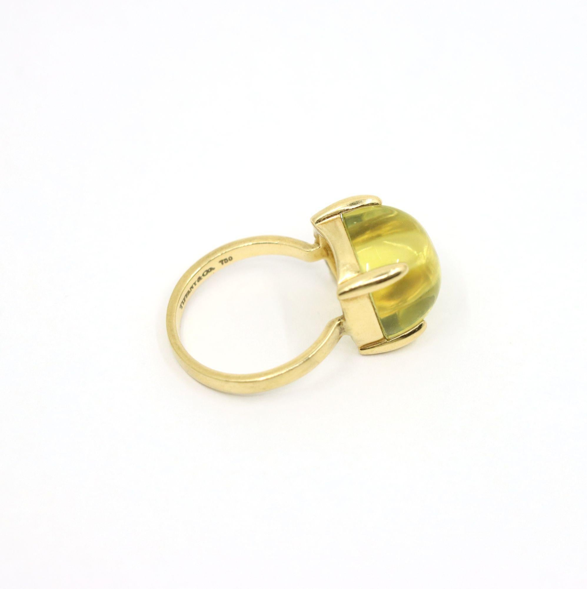 Tiffany & Co. Anello Paloma Sugar Stacks Citrine in oro 18KT in vendita 4