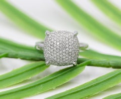 Tiffany & Co. Paloma Sugar Stacks Ring in 18K White Gold 0.49 CTW VS1 F Size 5