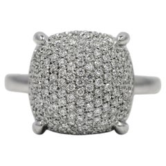 Tiffany & Co. Paloma Sugar Stacks Ring in 18K White Gold 0.49 CTW VS1 F Size 5