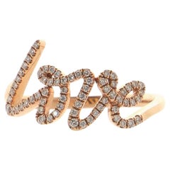 Tiffany & Co. Paloma's Graffiti Love Ring 18K Rose Gold und Diamanten klein