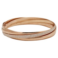 Tiffany Co. Paloma's Melody Diamonds 18k Rose Gold 5 Bangle Bracelet