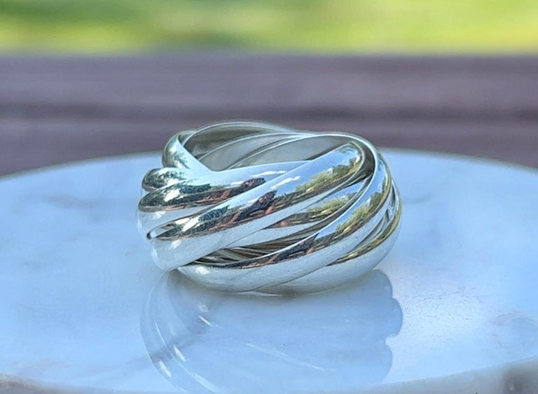 Tiffany Paloma's Melody Nine-Band Ring in Sterling Silver