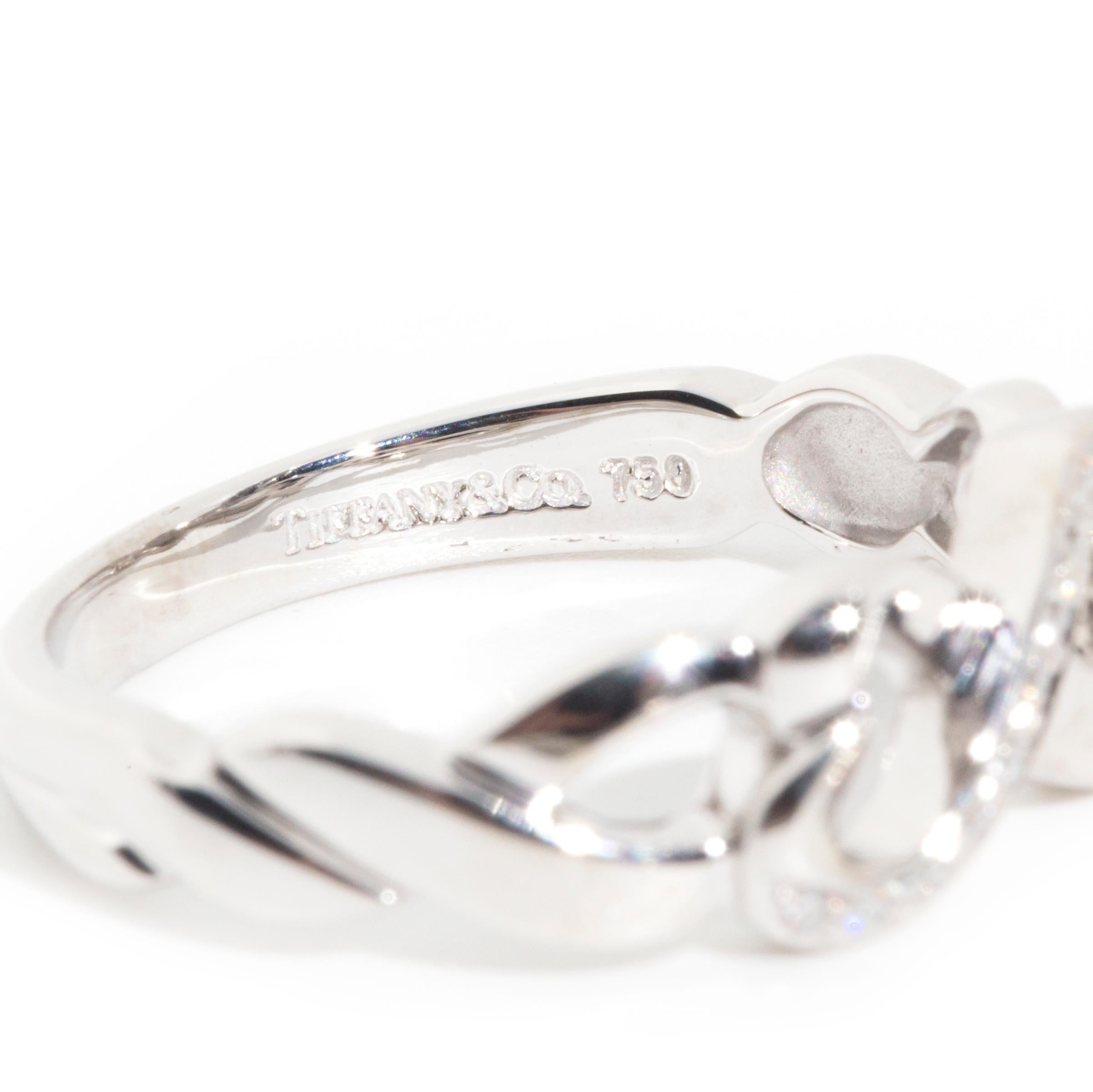 tiffany and co double heart ring