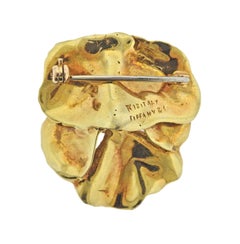 Tiffany & Co Pansy Flower Gold Brooch Pin
