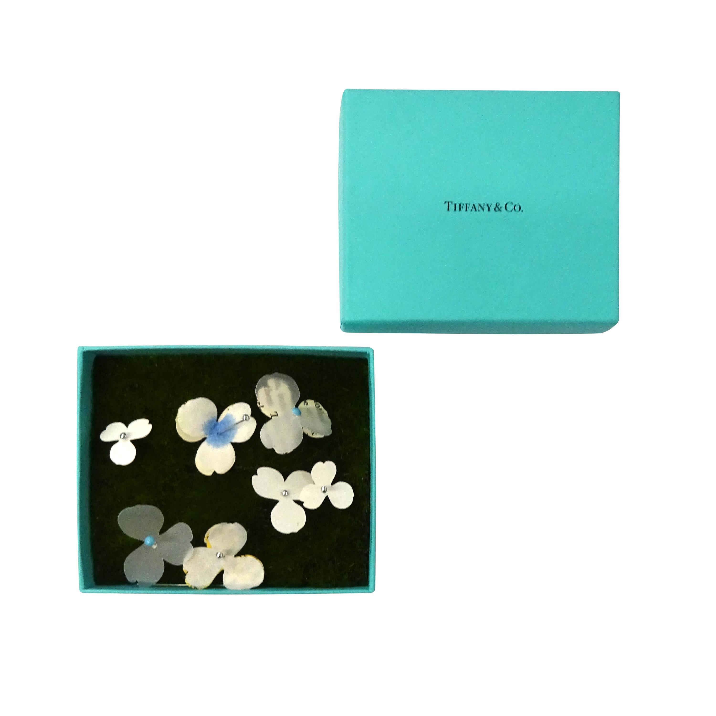 tiffany flower pendant necklace