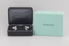 Tiffany & Co. Paper Flower Diamond Tanzanite Platinum Drop Earrings