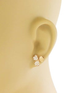 Tiffany & Co. Paper Flower Stud Earrings 18k Rose Gold with Diamonds