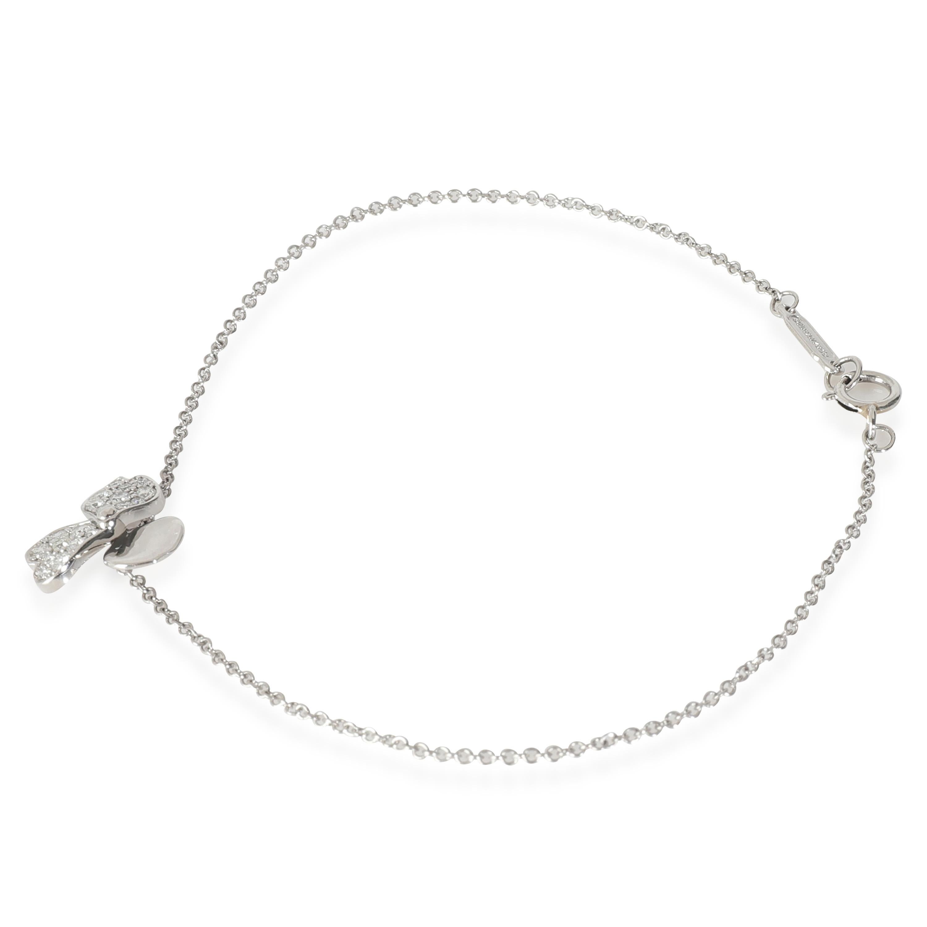 Tiffany & Co. Papierblumenarmband mit Diamanten in Platin 0,17 Karat Damen