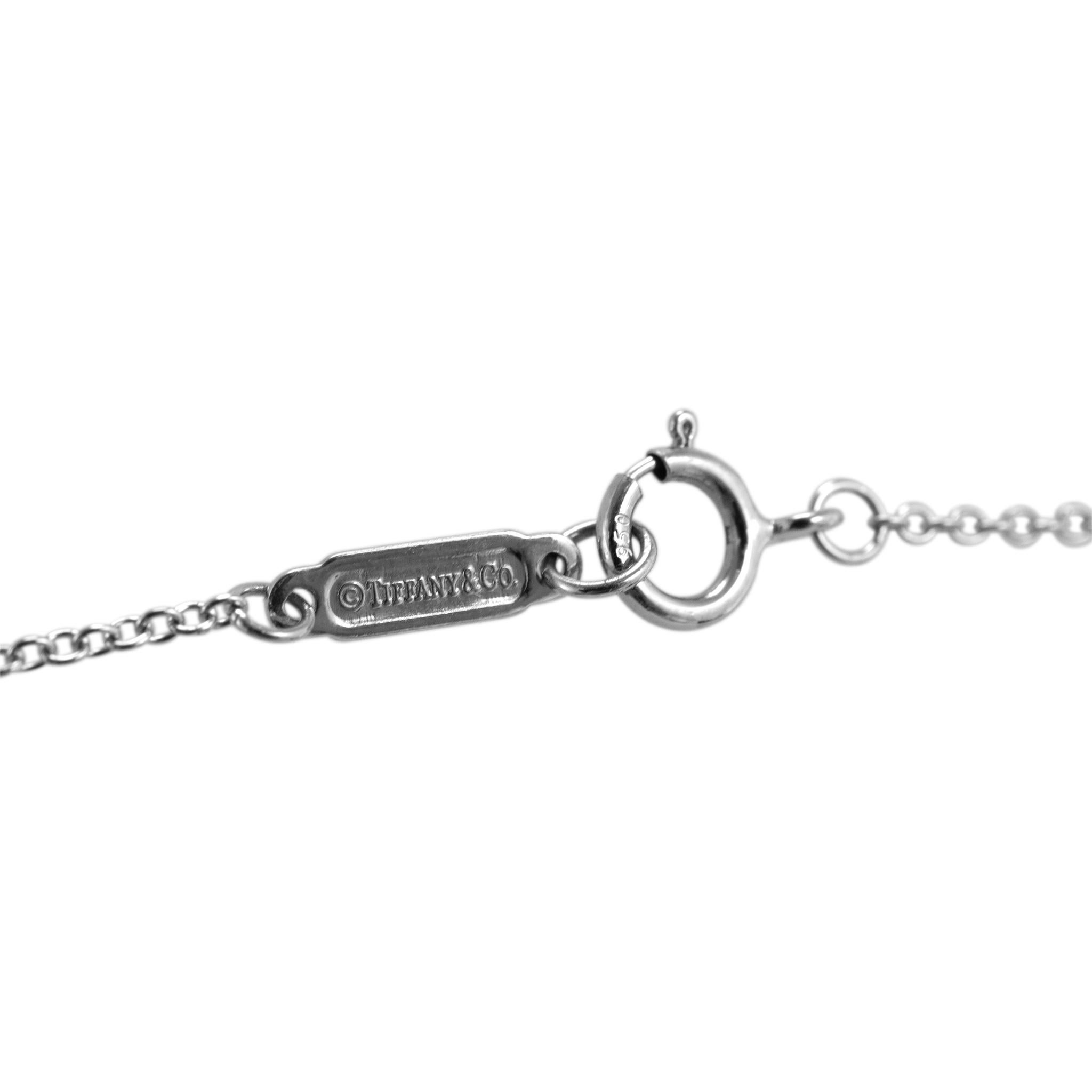 Tiffany & Co. Paper Flowers Collection Platin Diamant Glühwürmchen-Anhänger Halskette im Angebot 1