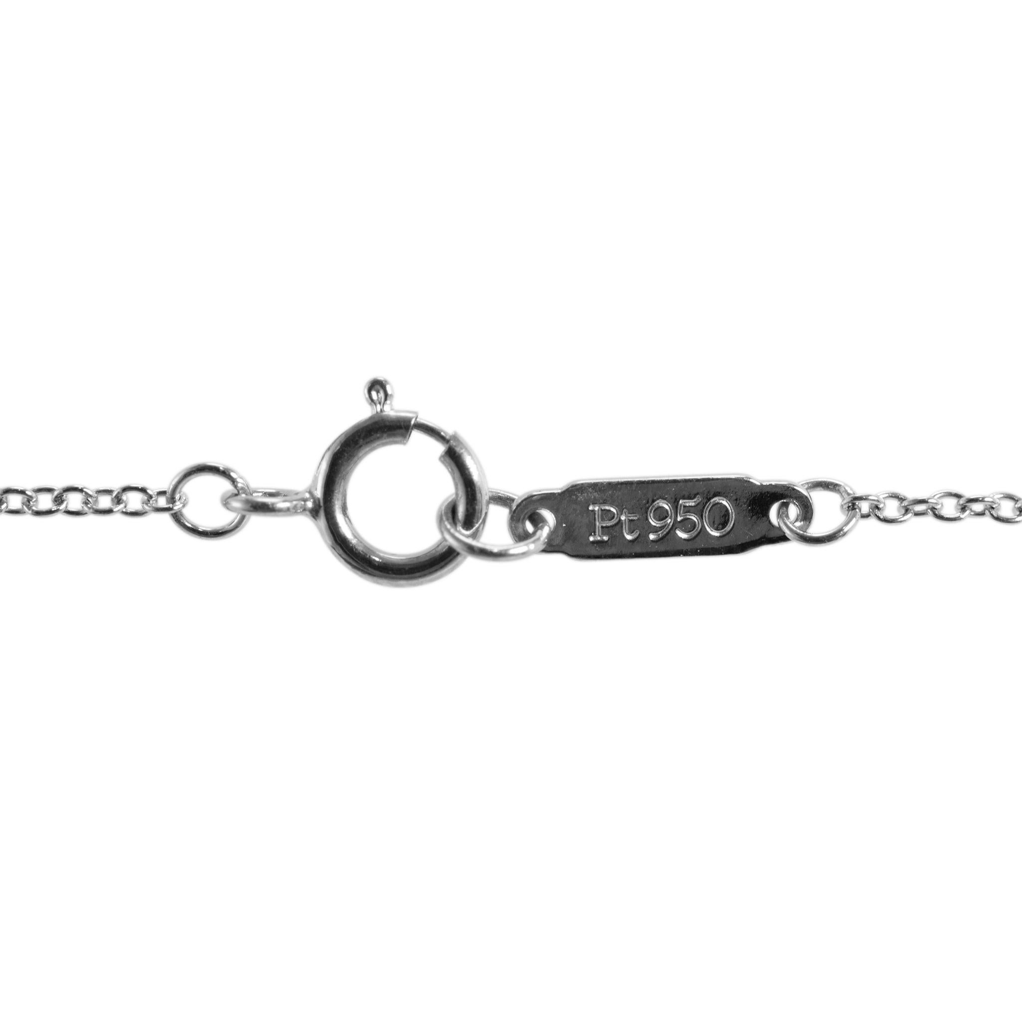 Tiffany & Co. Paper Flowers Collection Platin Diamant Glühwürmchen-Anhänger Halskette im Angebot 2