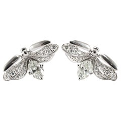 Tiffany & Co. Orecchini a perno con diamante e lucciola della collezione Paper Flowers in platino
