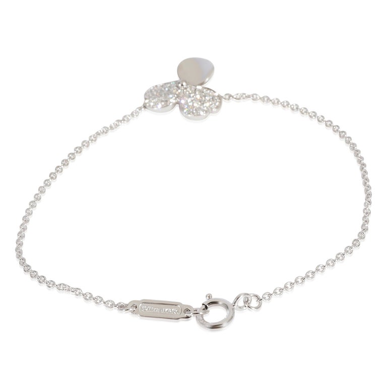 Tiffany and Co. Paper Flowers Diamond Bracelet in 950 Platinum 0.17 CTW