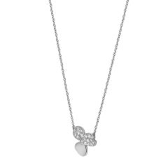 Tiffany & Co. Paper Flowers Diamond Pendant Necklace Platinum 16 Inches