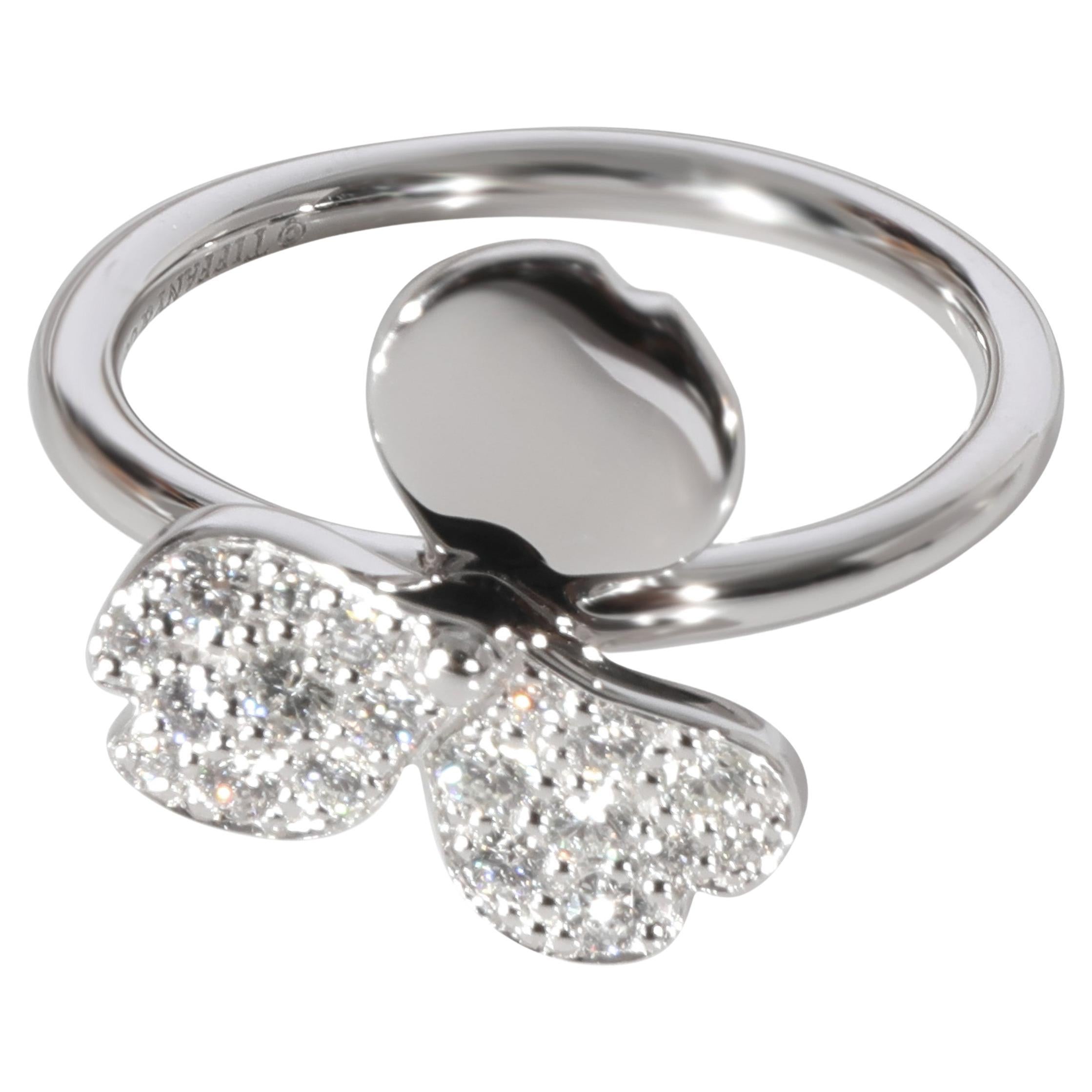 Tiffany & Co. Paper Flowers Diamond Ring in Platinum 0.16 CTW