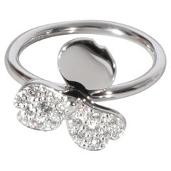 Tiffany & Co. Papierblumen-Diamantring aus Platin 0,16 Karat