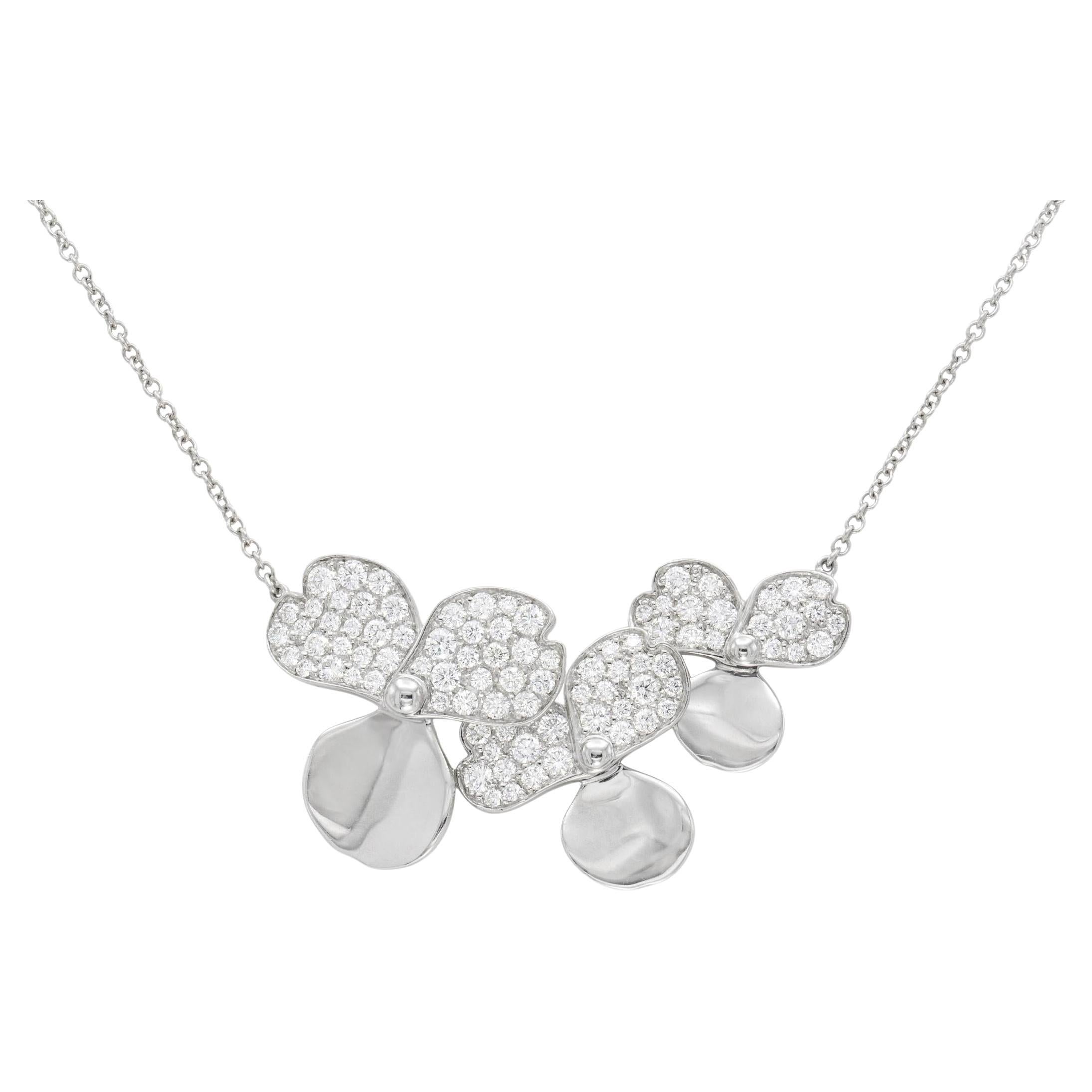 Tiffany & Co. Papierblumen-Anhänger-Halskette im Angebot
