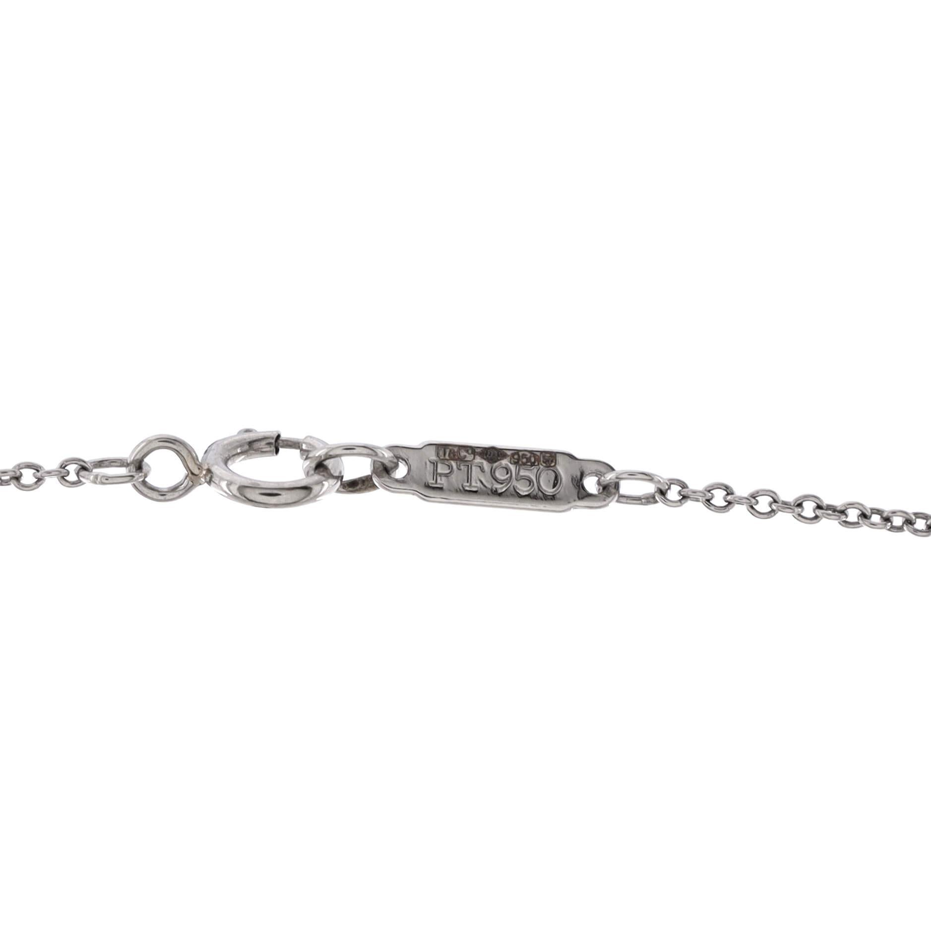 Tiffany & Co. Paper Flowers Pendant Necklace Platinum with Pave Diamonds Large 1