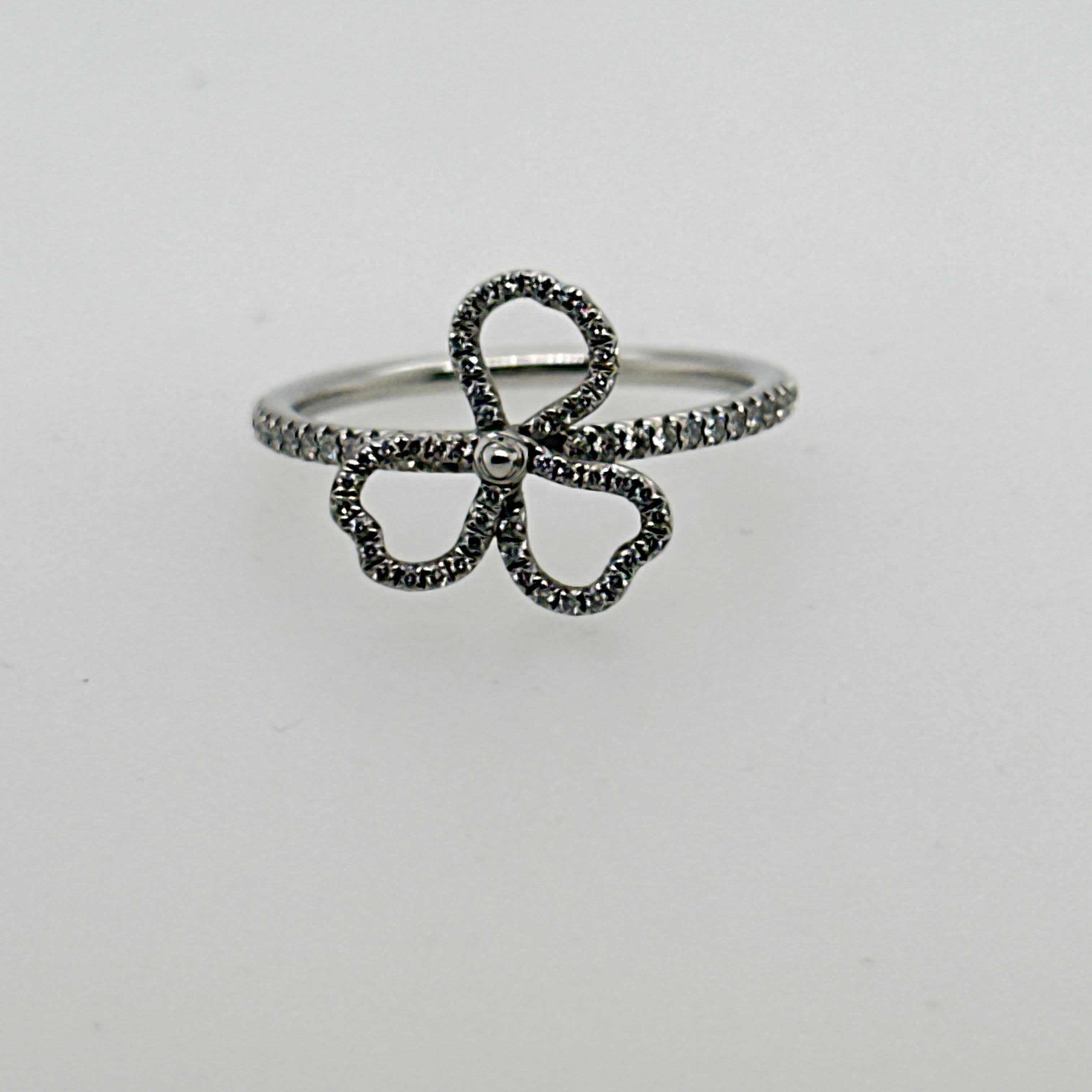 da uomo o donna Anello in platino e diamanti Tiffany & Co. in vendita
