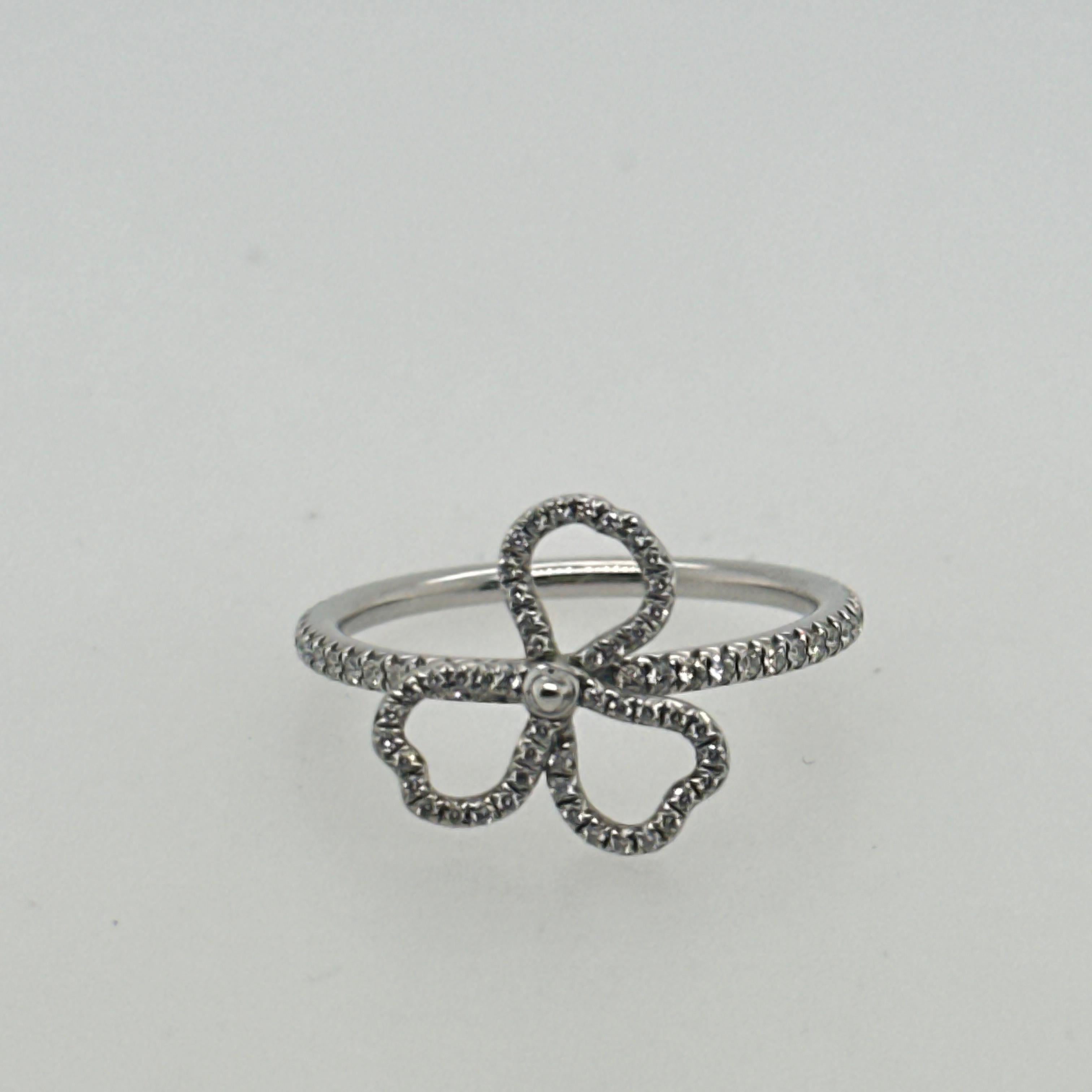 Anello in platino e diamanti Tiffany & Co. in vendita 1