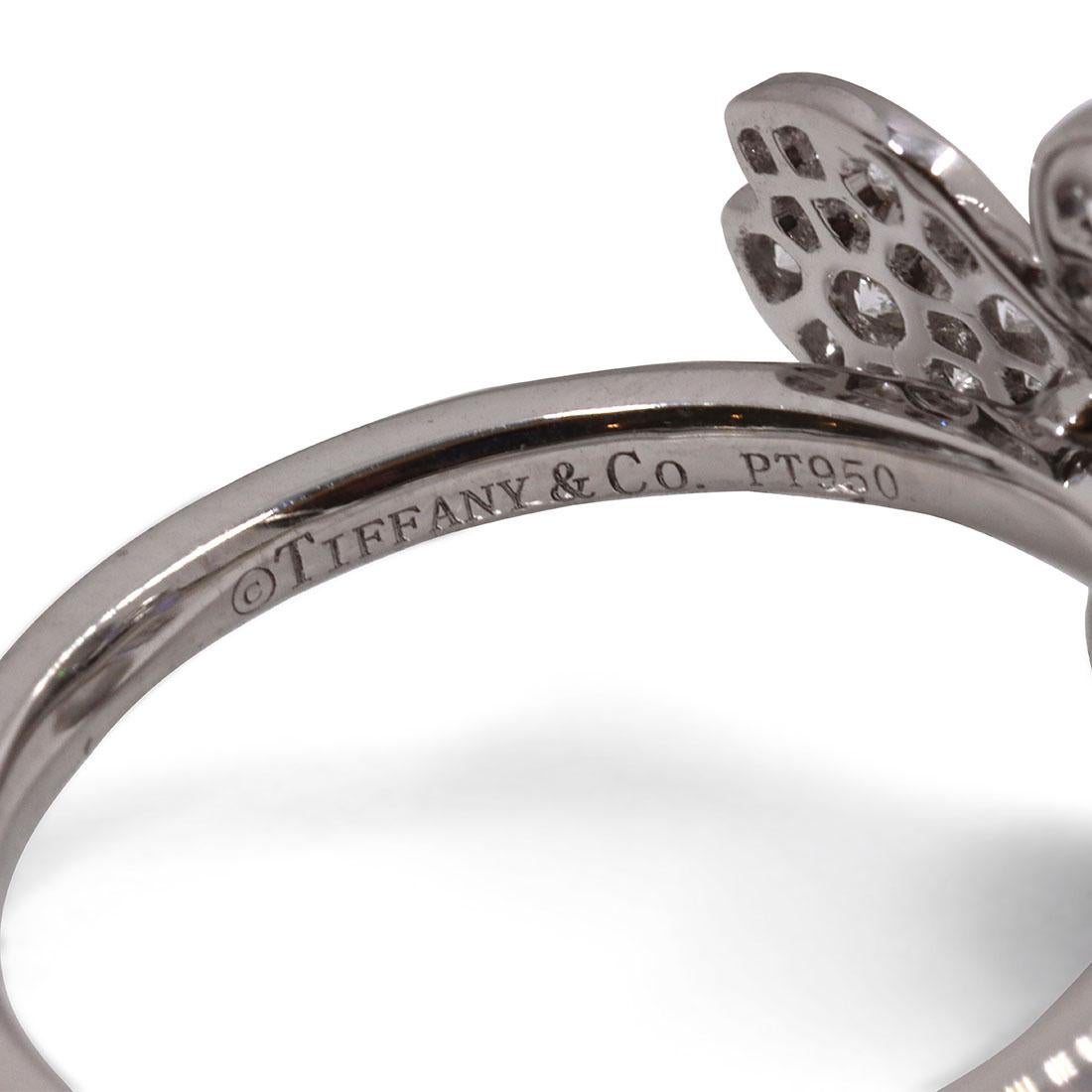 Tiffany & Co. Paper Flowers Platinum Ring In Excellent Condition In New York, NY