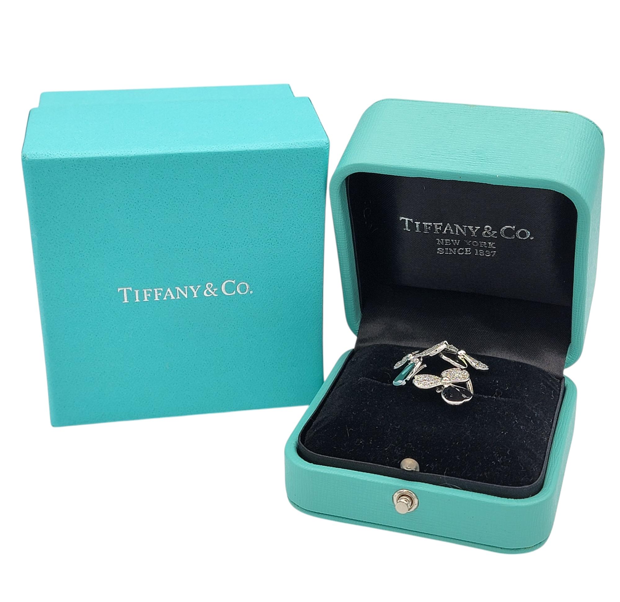 Tiffany & Co. Paper Flowers Ring in Platinum with Diamonds with Box For Sale 3