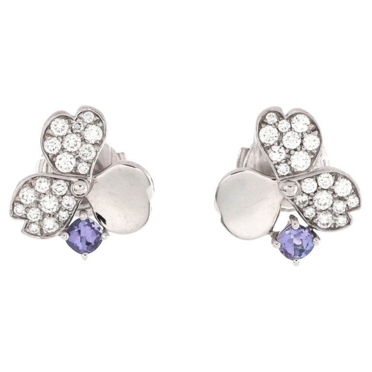 Gold Black Mini Flower Stud Earrings | Classy Women Collection
